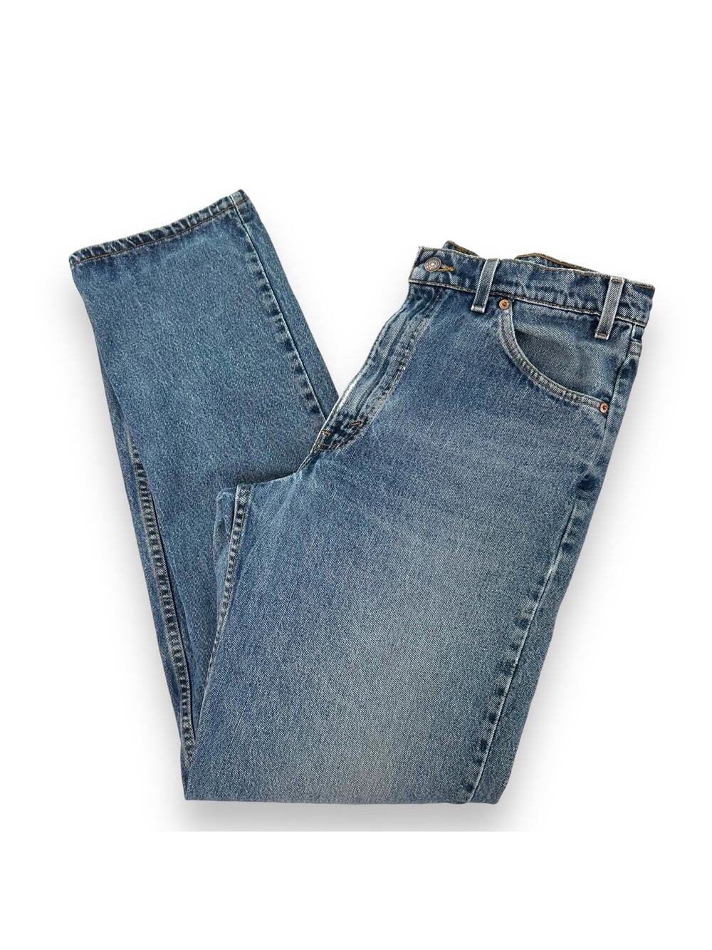Vtg 90s Levis Jeans 550 Orange Tab Relaxed Fit Cotton Wallet Fade Denim W36  L34